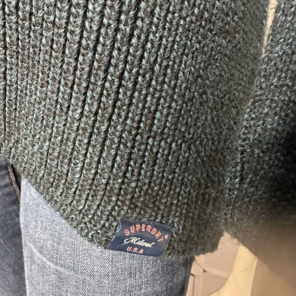 Superdry Midwest Parks V-Neck Sweater Size Small - Picture 8 of 12